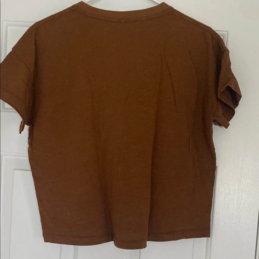 Rylee + Cru Brown Cream Crop Graphic Tee - Picture 3 of 3